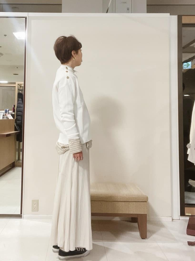 IWAMOさんの「UNTITLED｜【洗える】ミラノリブニット」を使ったコーディネート