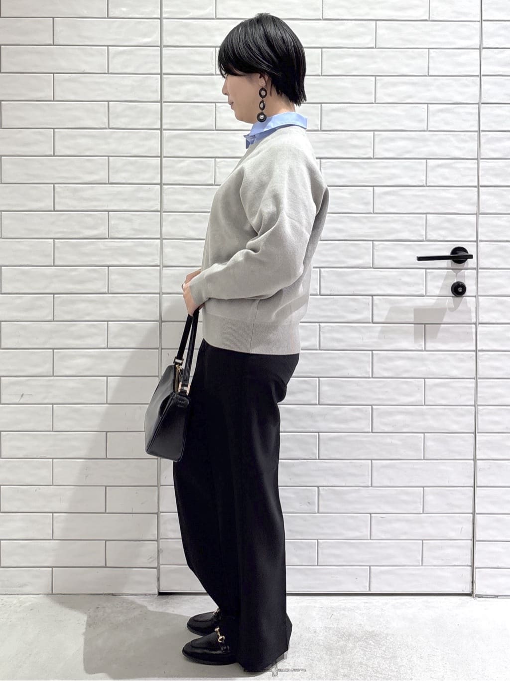 ayumiさんの「OPAQUE.CLIP｜スウェットライクニット【洗濯機OK】」を使ったコーディネート
