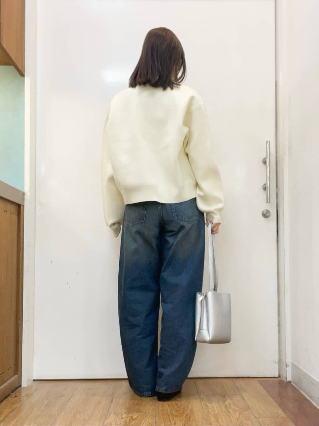 sakiさんの「SHOO･LA･RUE｜【洗濯機可/S-LL】1枚でも羽織りでも 華やか上品カーデ」を使ったコーディネート