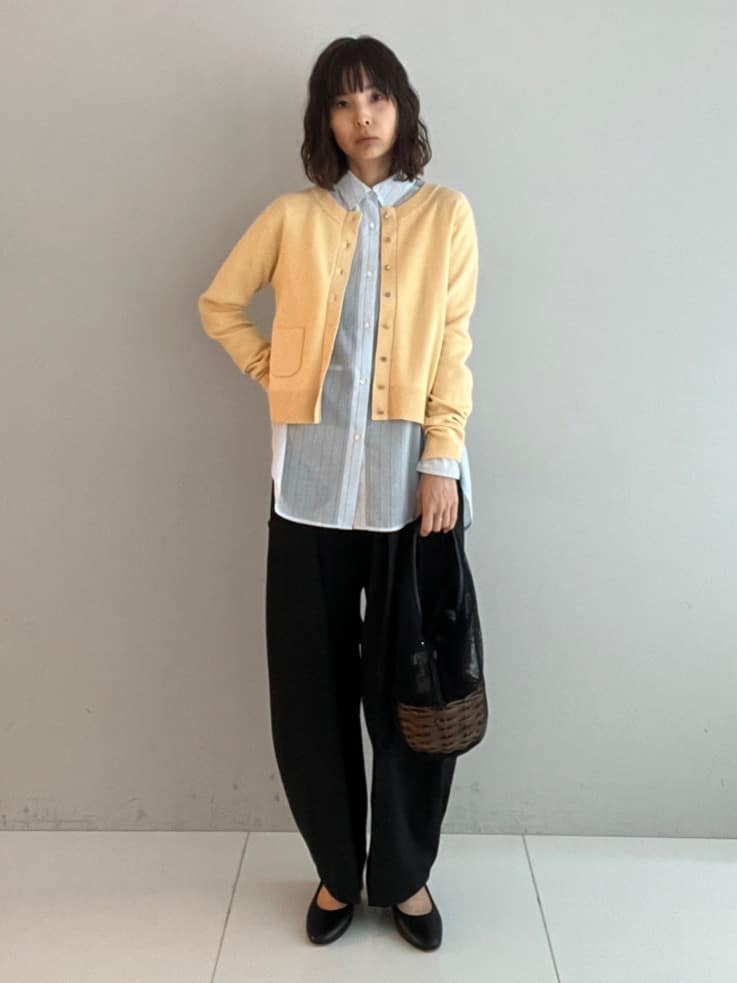 misaさんの「DRESSTERIOR｜◆ウォッシャブルコットンカシミヤカーディガン」を使ったコーディネート