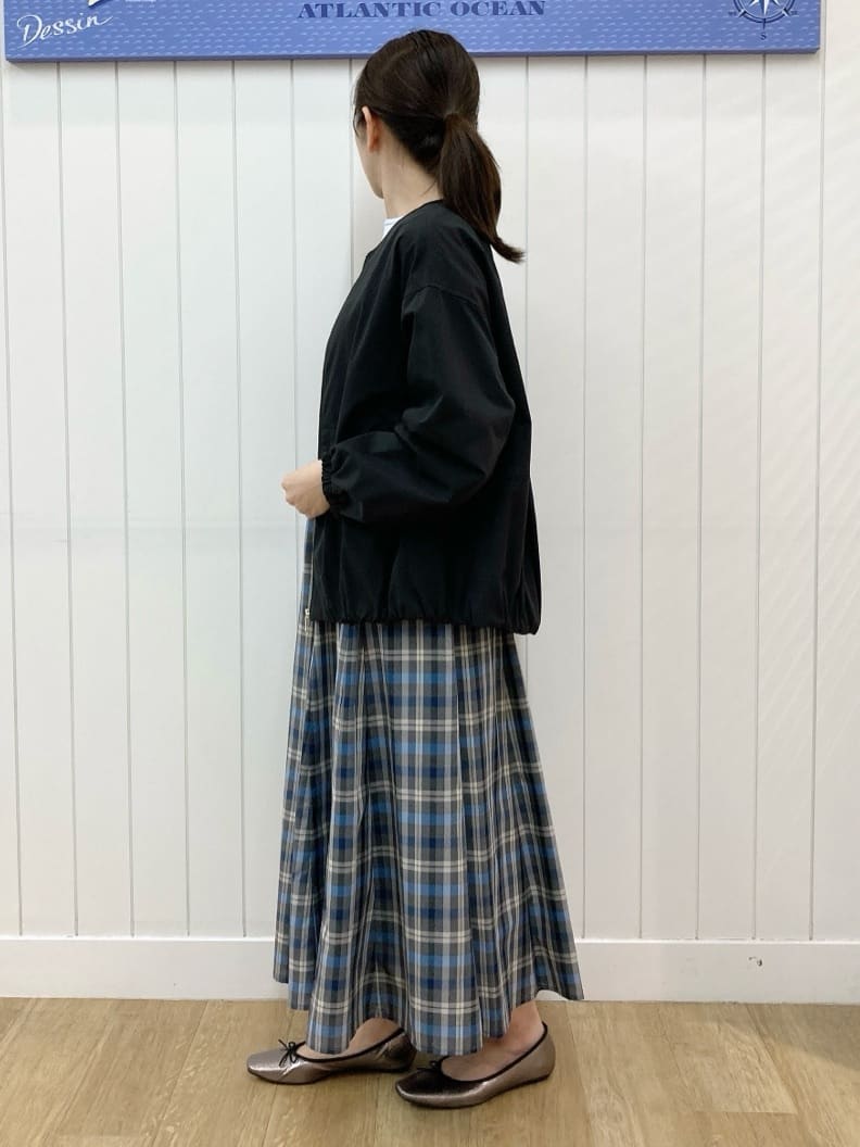 yoshiさんの「Dessin｜【洗える】ボートネックリブニット」を使ったコーディネート