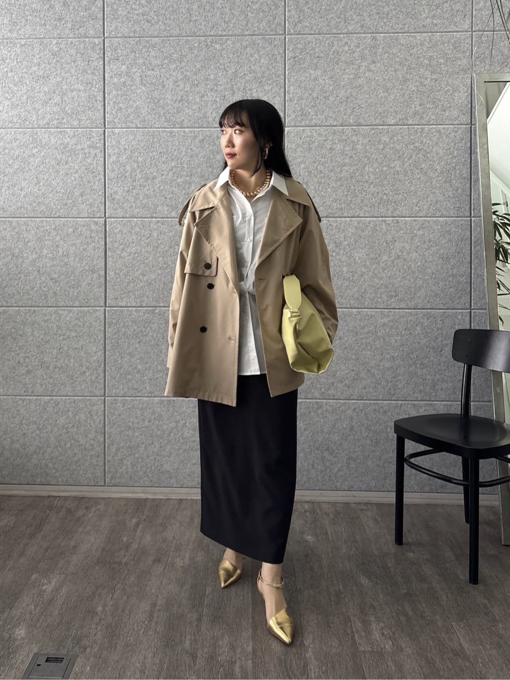 rinaさんの「INDIVI｜Timeless｜ビッグポケットフォルムシャツ【接触冷感】」を使ったコーディネート
