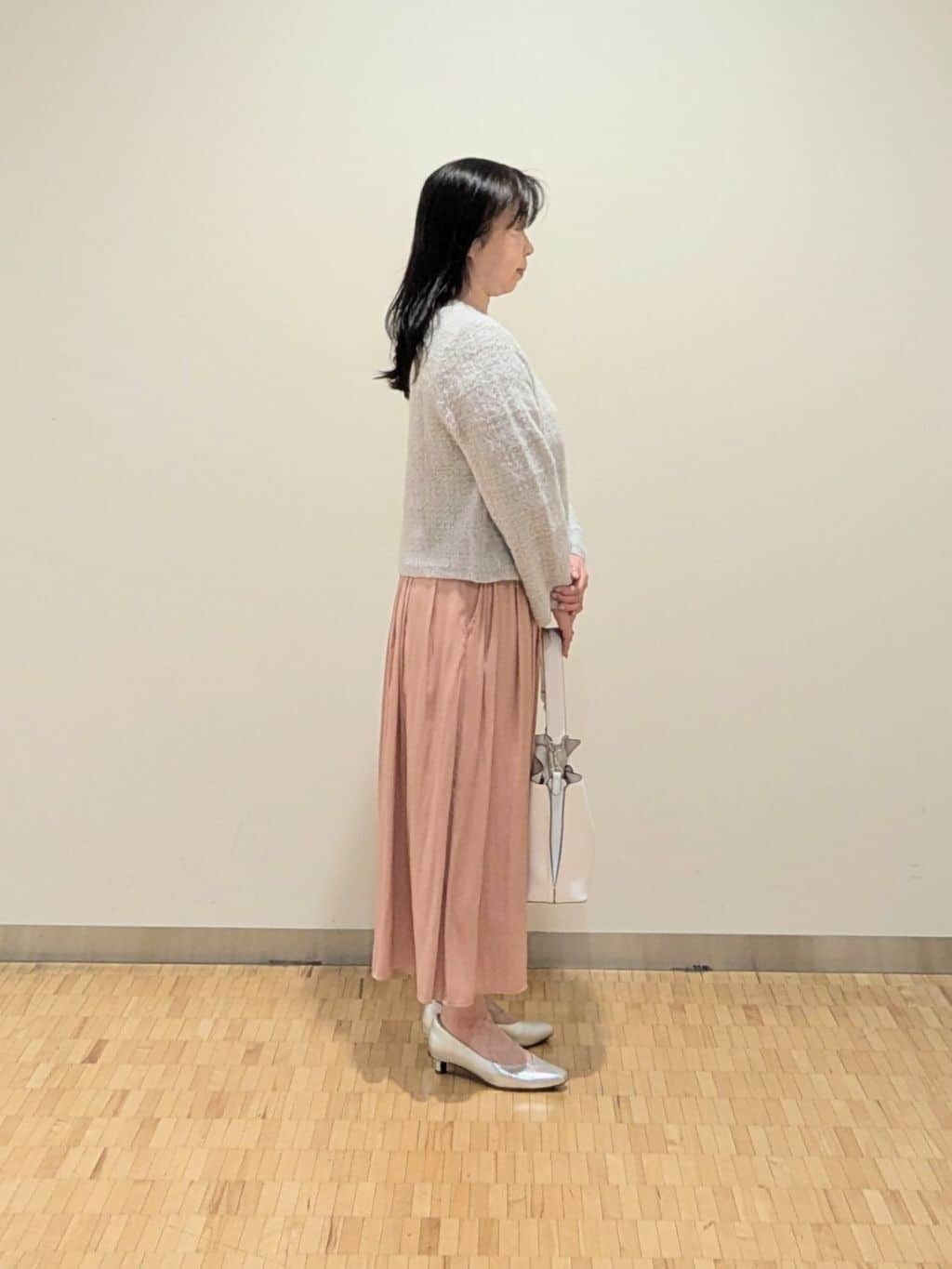 なおさんの「Reflect｜【お食事会やお出かけに◎】ふんわりジャカード編みカーディガン」を使ったコーディネート