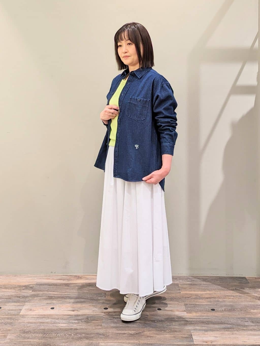 ricoさんの「Dessin｜【ユニセックス/洗える】10OZデニムシャツ」を使ったコーディネート