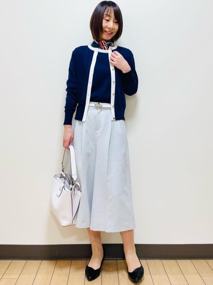Riiさんの「Reflect｜リネンライクワイドミディパンツ」を使ったコーディネート