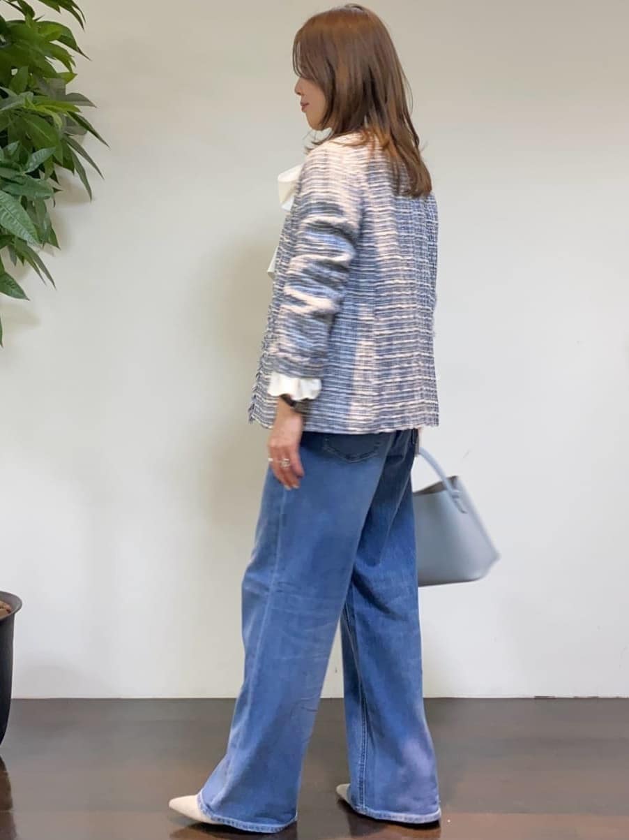 tomoさんの「UNTITLED｜◆【セレモニー/華やか】2WAYボウタイブラウス」を使ったコーディネート