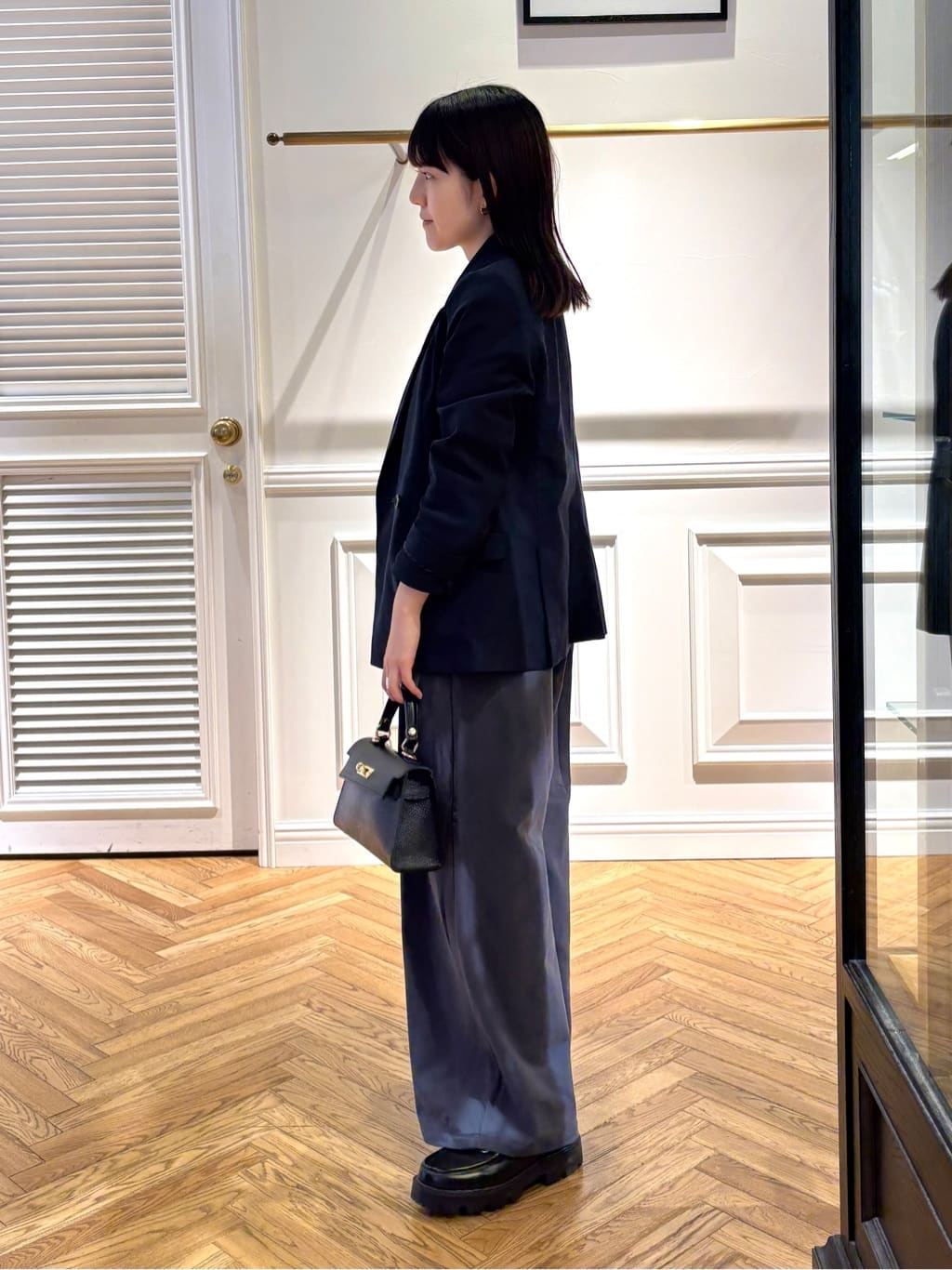 cocoさんの「DRESSTERIOR｜【セットアップ可/吸水速乾/ウォッシャブル】リネンブレンドオックスダブルジャケット」を使ったコーディネート
