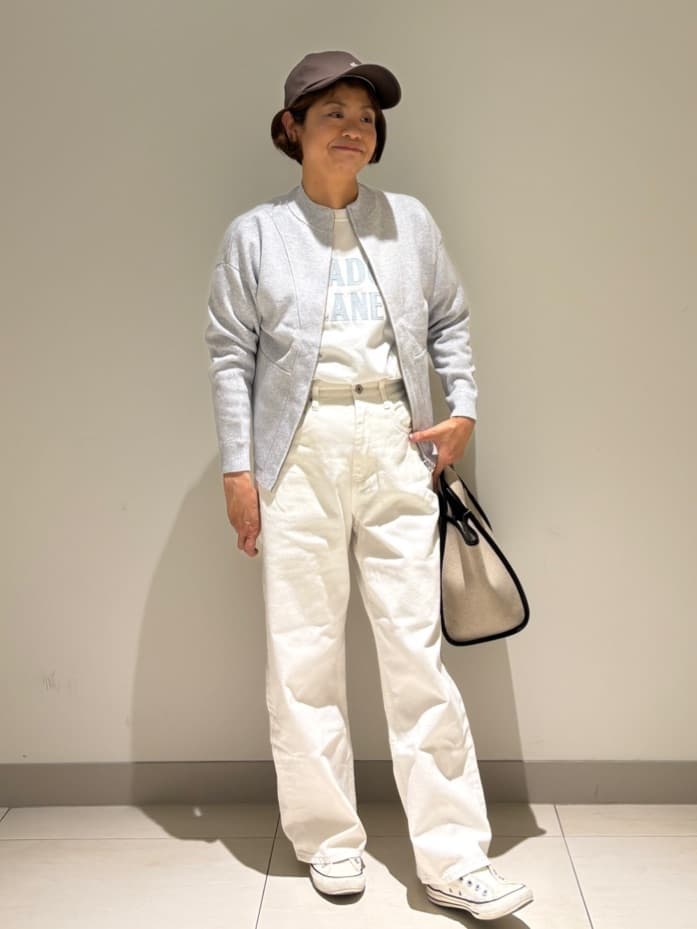 Haruさんの「Dessin｜【軽量】コットンリネンパイピングバッグ」を使ったコーディネート