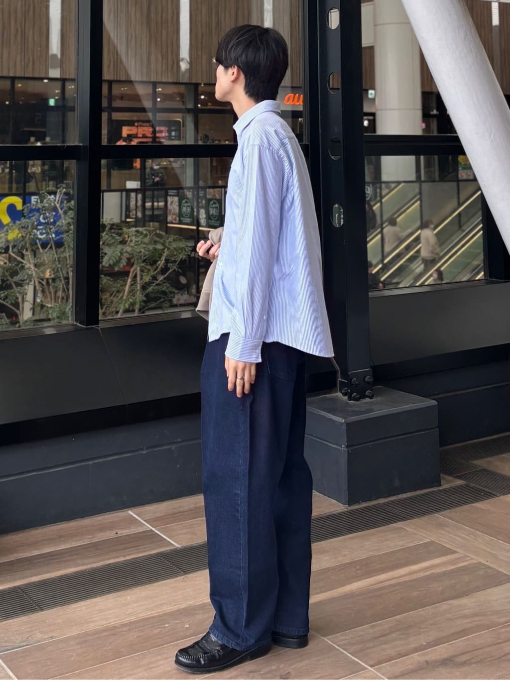 うらしーさんの「THE SHOP TK｜FLEX LINE ストレッチリブブルゾン　ストレッチ/防シワ/マシンウォッシャブル/セットアップ可」を使ったコーディネート