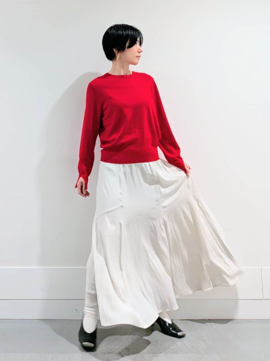 ミズタさんの「UNTITLED｜【アンサンブル可/洗える】ウォームスパンニット」を使ったコーディネート