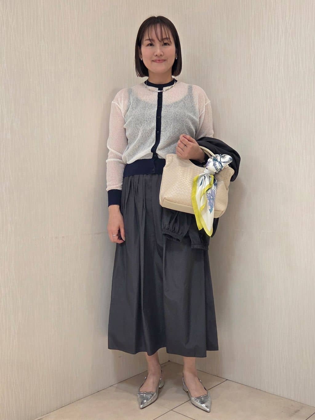 naokoさんの「UNTITLED｜◆【セットアップ可/はっ水】シャイニータイプライターブルゾン」を使ったコーディネート