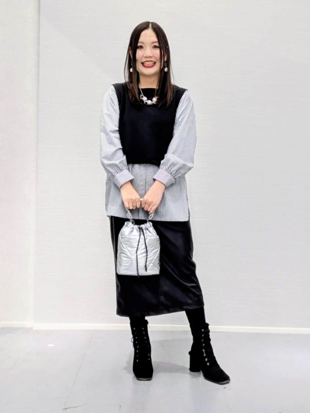 makkyさんの「UNTITLED｜【洗える／UVケア】レイヤード風デザイントップス」を使ったコーディネート