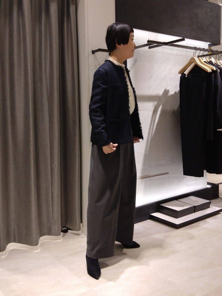 まちこさんの「UNTITLED｜【仕事着/スーツ】ファンシーツイード ジャケット」を使ったコーディネート