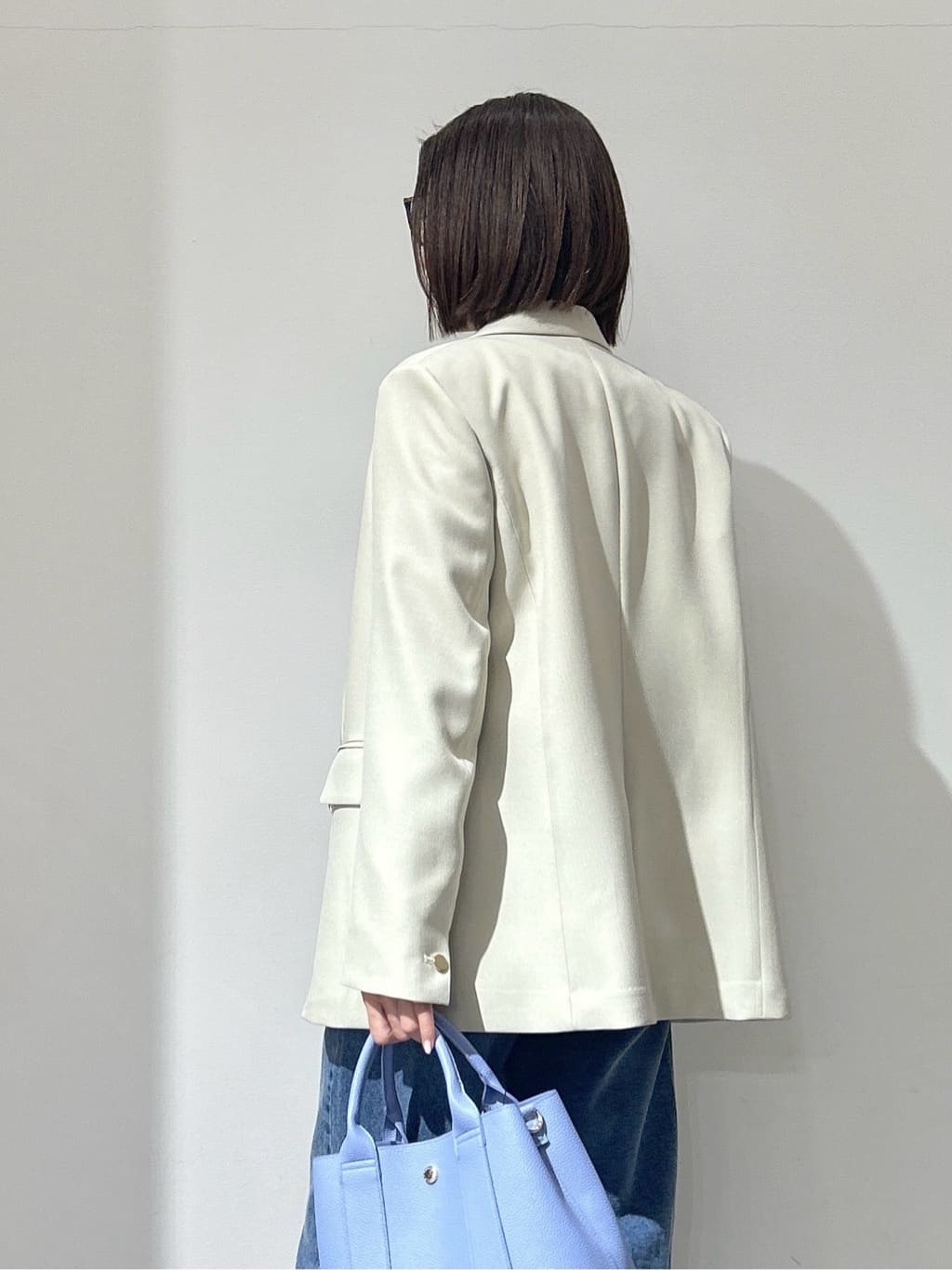NAKAさんの「OPAQUE.CLIP｜金ボタンダブルブレストテーラードジャケット／セットアップ対応【洗える】」を使ったコーディネート