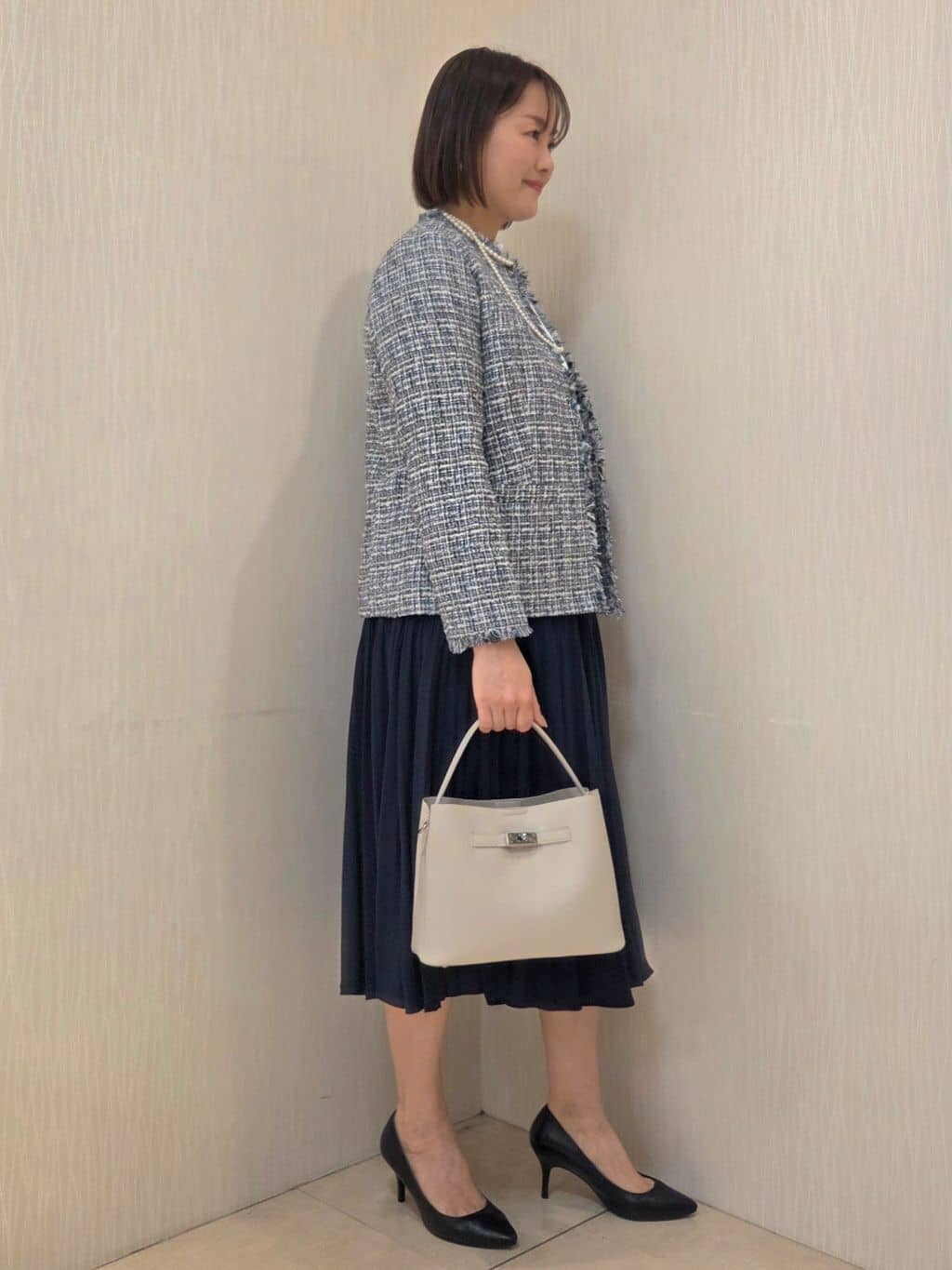 naokoさんの「UNTITLED｜【仕事着/スーツ】ファンシーツイード ジャケット」を使ったコーディネート