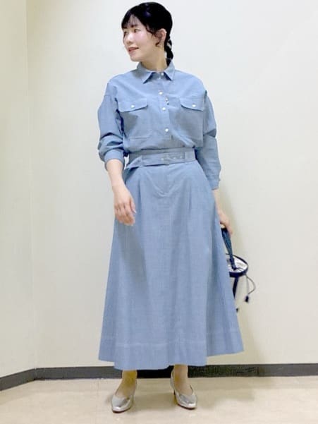  beni_gingerさんの「Reflect｜【羽織にも◎】ダンガリーシャツ」を使ったコーディネート