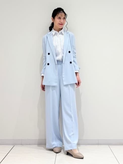 kayoさんの「INDIVI｜【洗える／多機能／SETUP可】着る日傘ダブルジャケット」を使ったコーディネート
