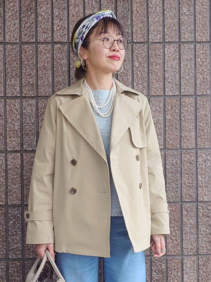 MUTSUKOさんの「UNTITLED｜◆【洗える】ツイードドルマンブラウス」を使ったコーディネート