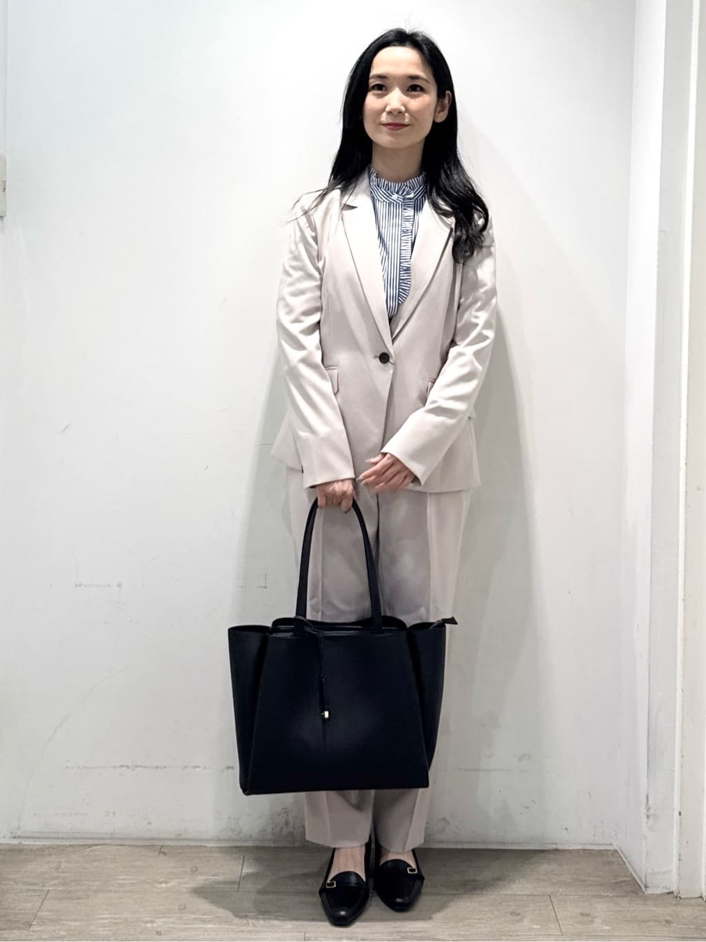 yuicciさんの「OPAQUE.CLIP｜ストレッチテーラードジャケット／セットアップ対応【洗濯機OK】」を使ったコーディネート