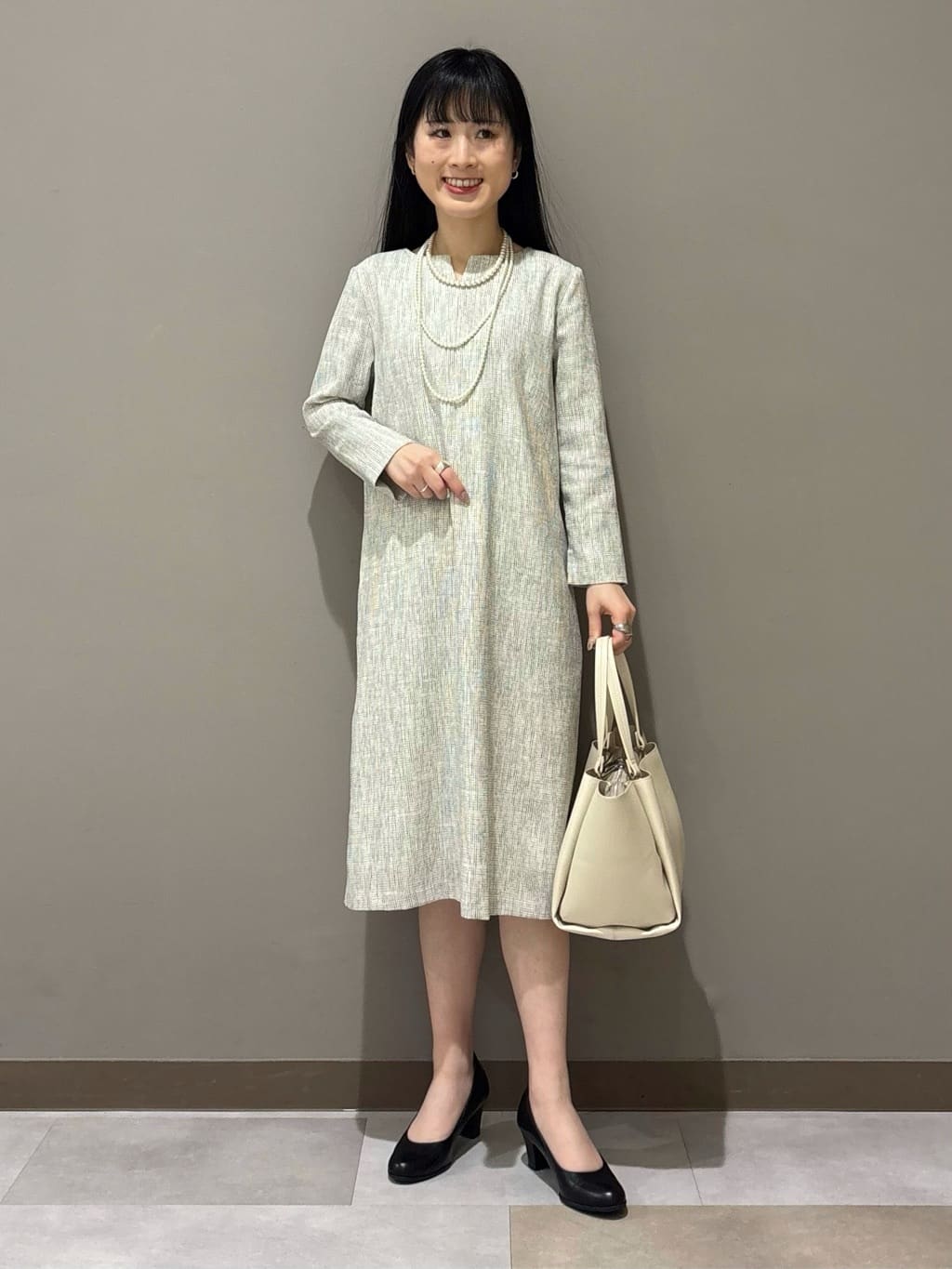 KEIKOさんの「INDIVI｜【軽量／SETUP可能】ストレッチツイードジャケット」を使ったコーディネート