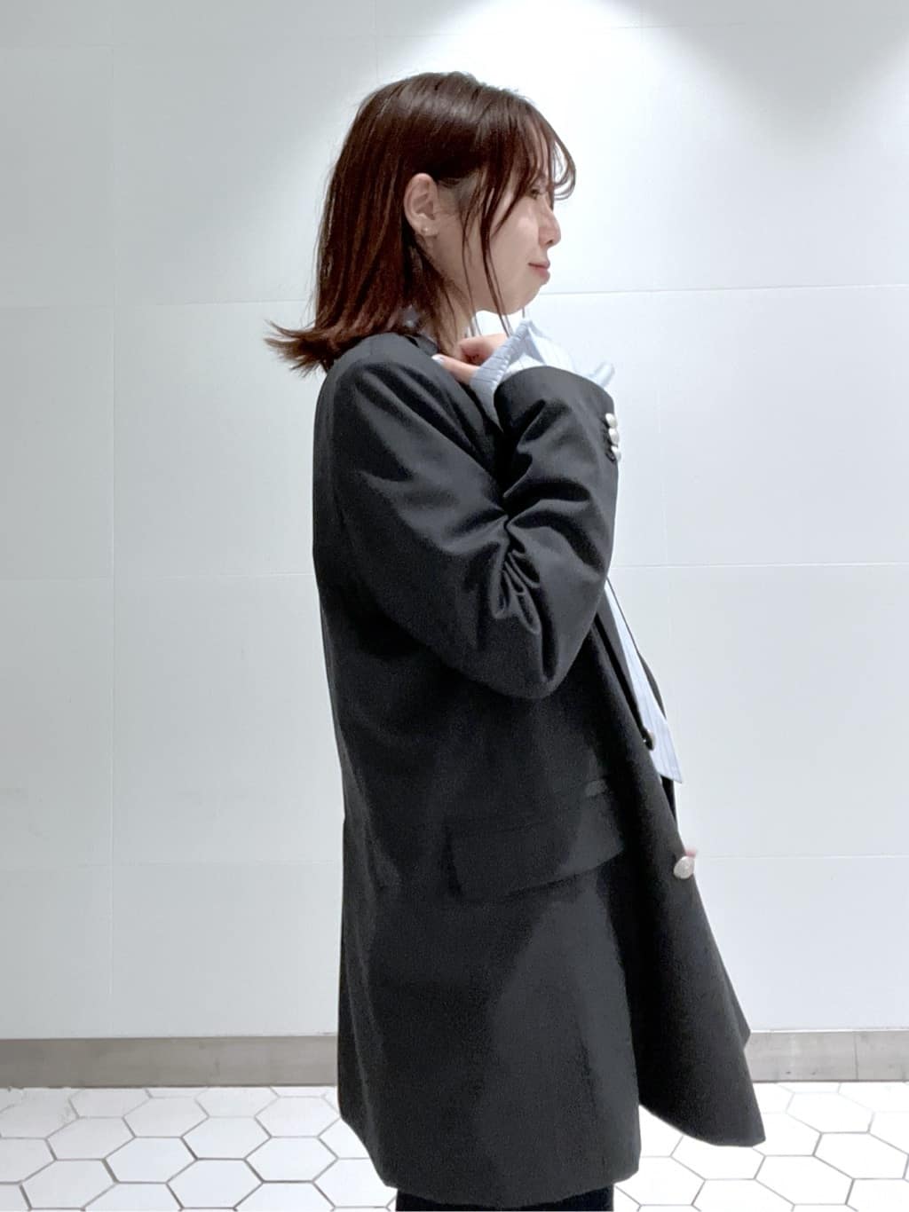 Makinoさんの「Dessin｜ダブルジャケット」を使ったコーディネート