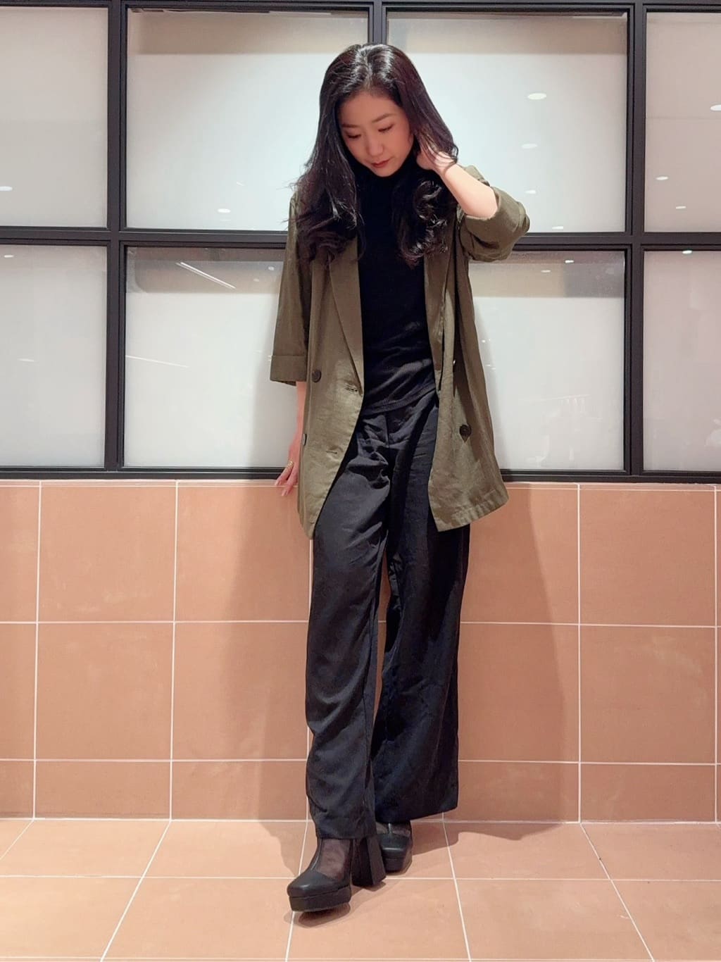 kaoriさんの「ESPERANZA｜チュールスクエアブーツ」を使ったコーディネート