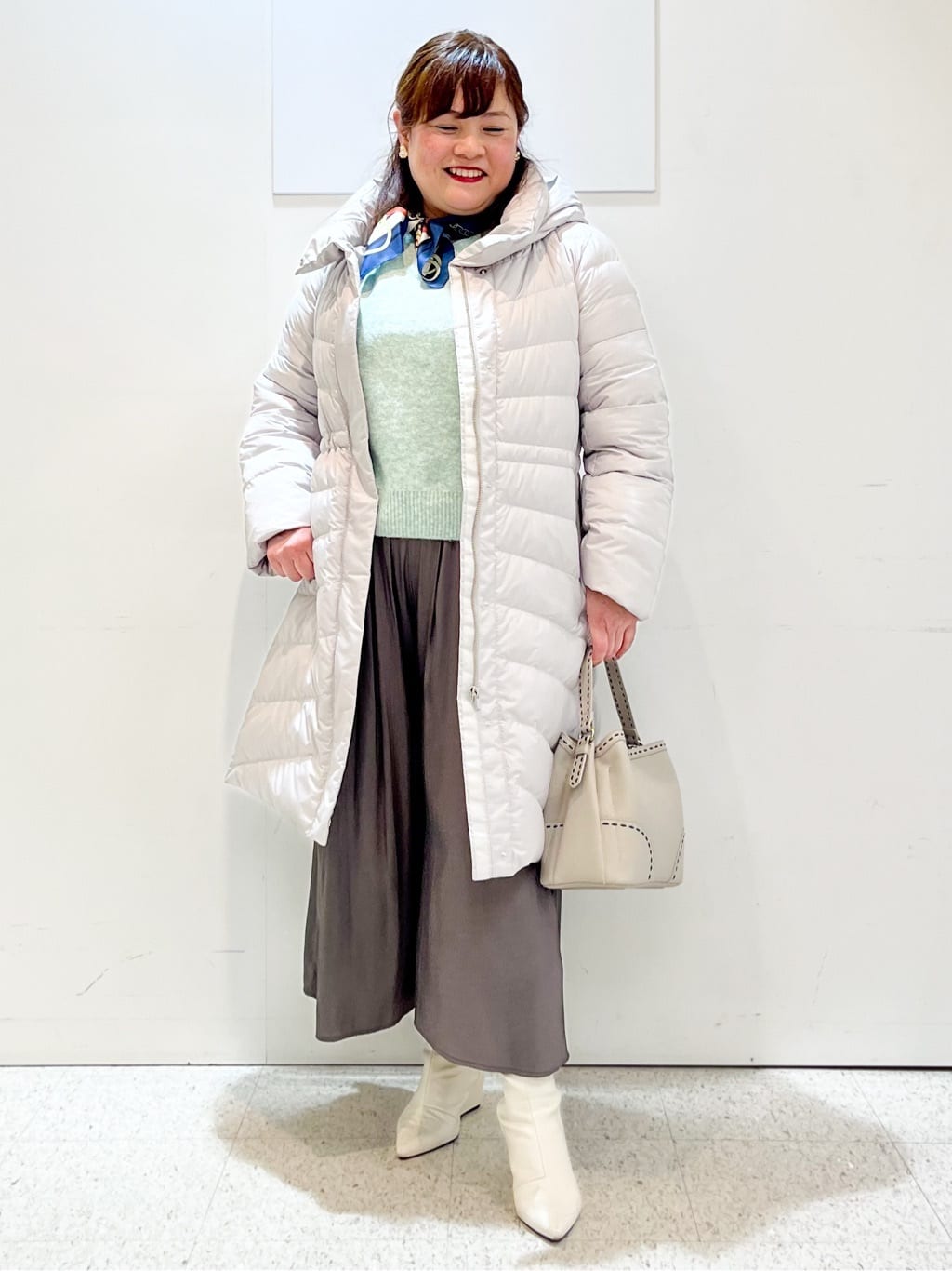 kimmyさんの「Reflect｜【SS-4Lサイズ／ウエスト調整可】フーデッドロングダウンコート」を使ったコーディネート