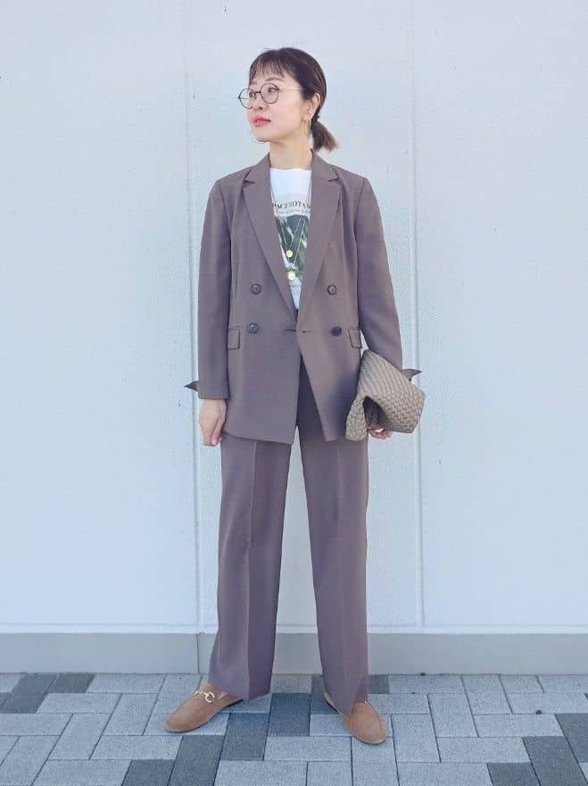 MUTSUKOさんの「UNTITLED｜【コットン100/洗える】フォトロングTシャツ」を使ったコーディネート