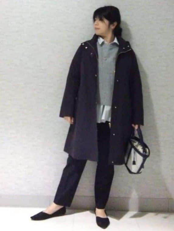 sakoさんの「Reflect｜【中綿ライナー付き】ライナー付きフーデッドロングコート」を使ったコーディネート