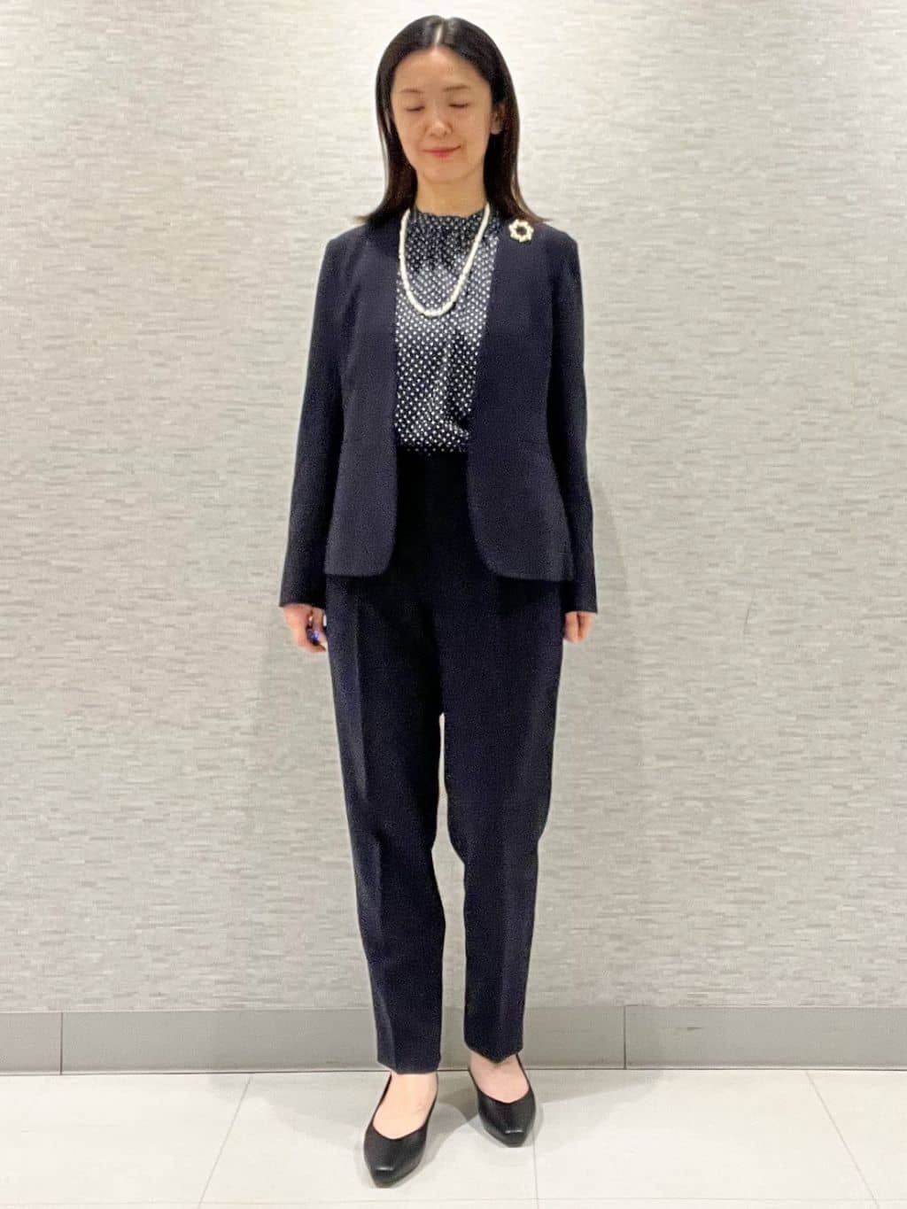 marikoさんの「Reflect｜【SS-4Lサイズ】ドットプリントブラウス」を使ったコーディネート