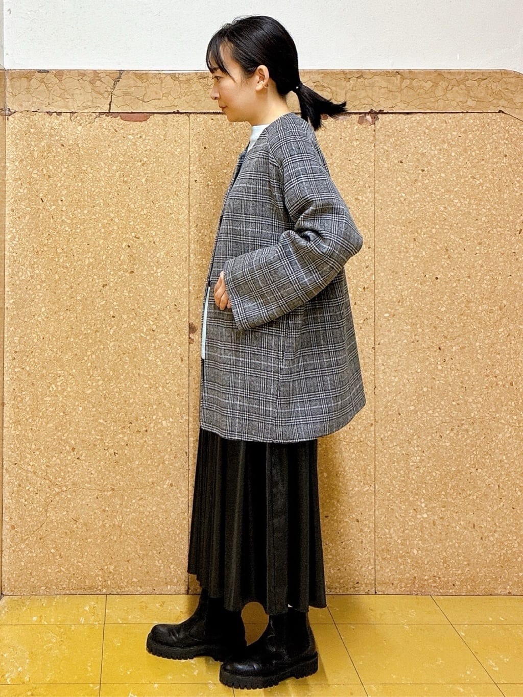 hattoriさんの「INDIVI｜【洗える／カシミヤ混】ボトルネック ドルマンスリーブニット」を使ったコーディネート