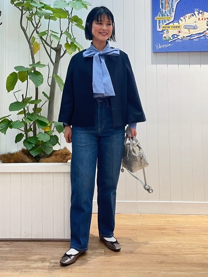 mikaさんの「Dessin｜【入卒/セレモニー/セットアップ可能】ダブルクロステーパードパンツ」を使ったコーディネート