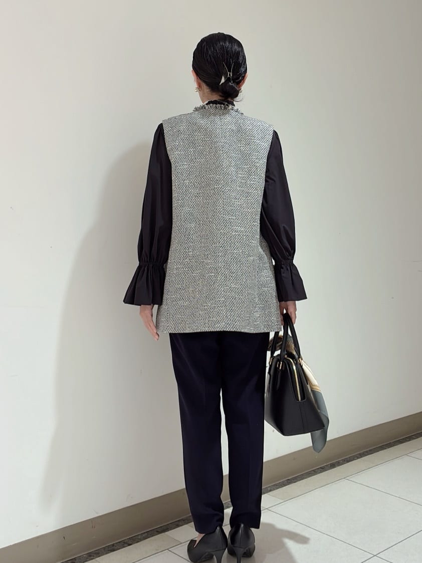環さんの「UNTITLED｜◆【セレモニー/華やか】2WAYボウタイブラウス」を使ったコーディネート