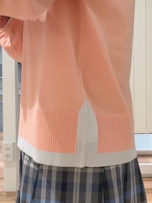 Fujitaさんの「Dessin｜【洗える】バイカラーデザインニット」を使ったコーディネート