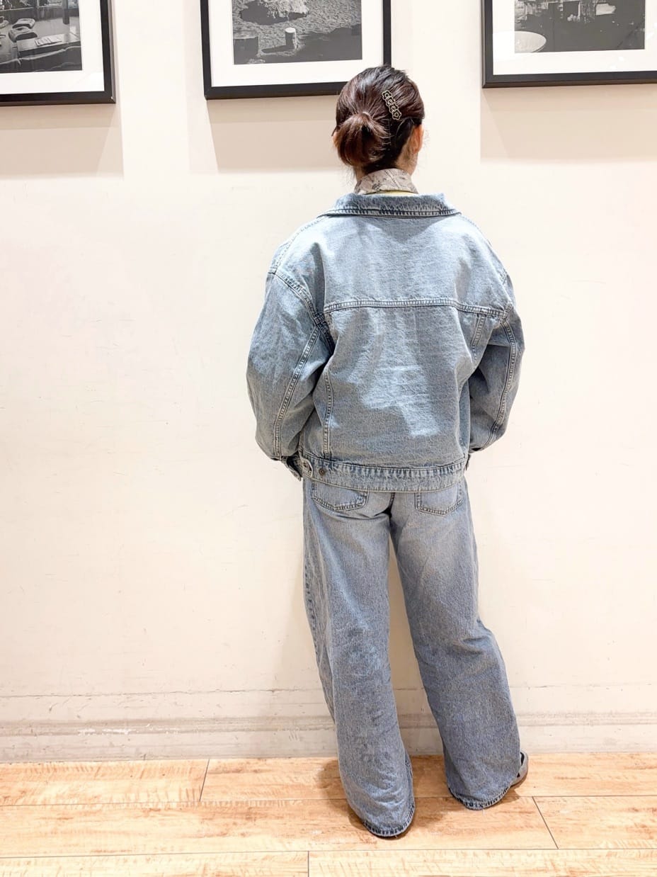 かふぇもか。さんの「SHOO･LA･RUE｜【SHOO・LA・RUE DENIM】羽織るだけでこなれる　オーバーサイズデニムジャケット」を使ったコーディネート