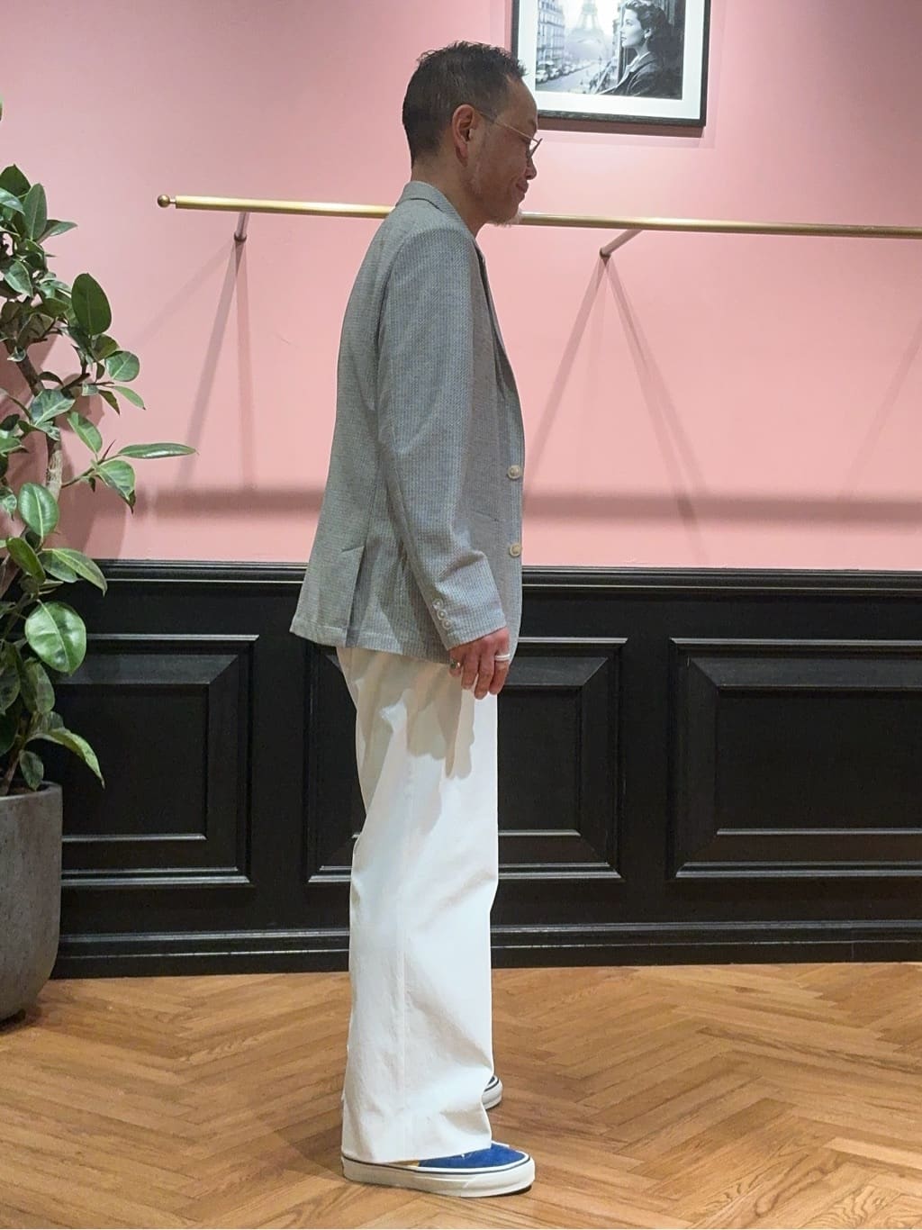 torigoeさんの「DRESSTERIOR｜【ウォッシャブル】コットンシルク マルチボーダーニット」を使ったコーディネート
