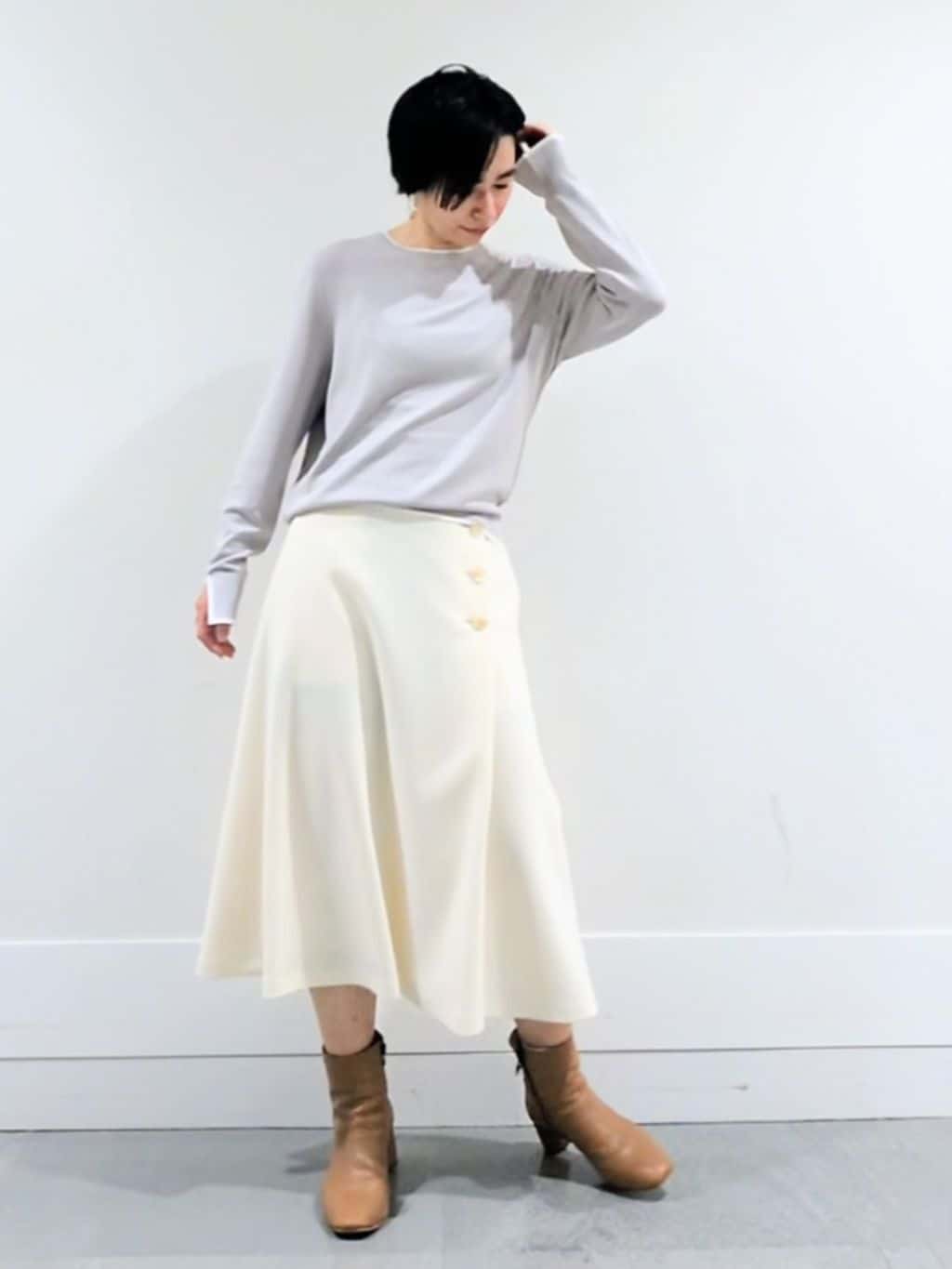 ミズタさんの「UNTITLED｜【アンサンブル可/洗える】ウォームスパンニット」を使ったコーディネート