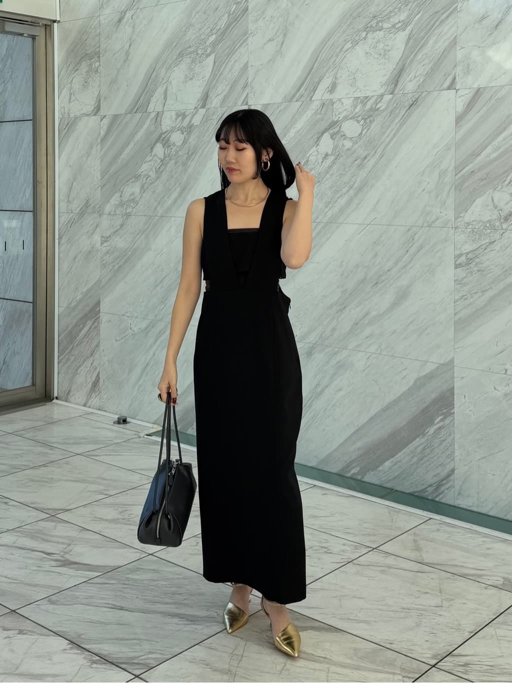 rinaさんの「INDIVI｜クロップドジャケット」を使ったコーディネート