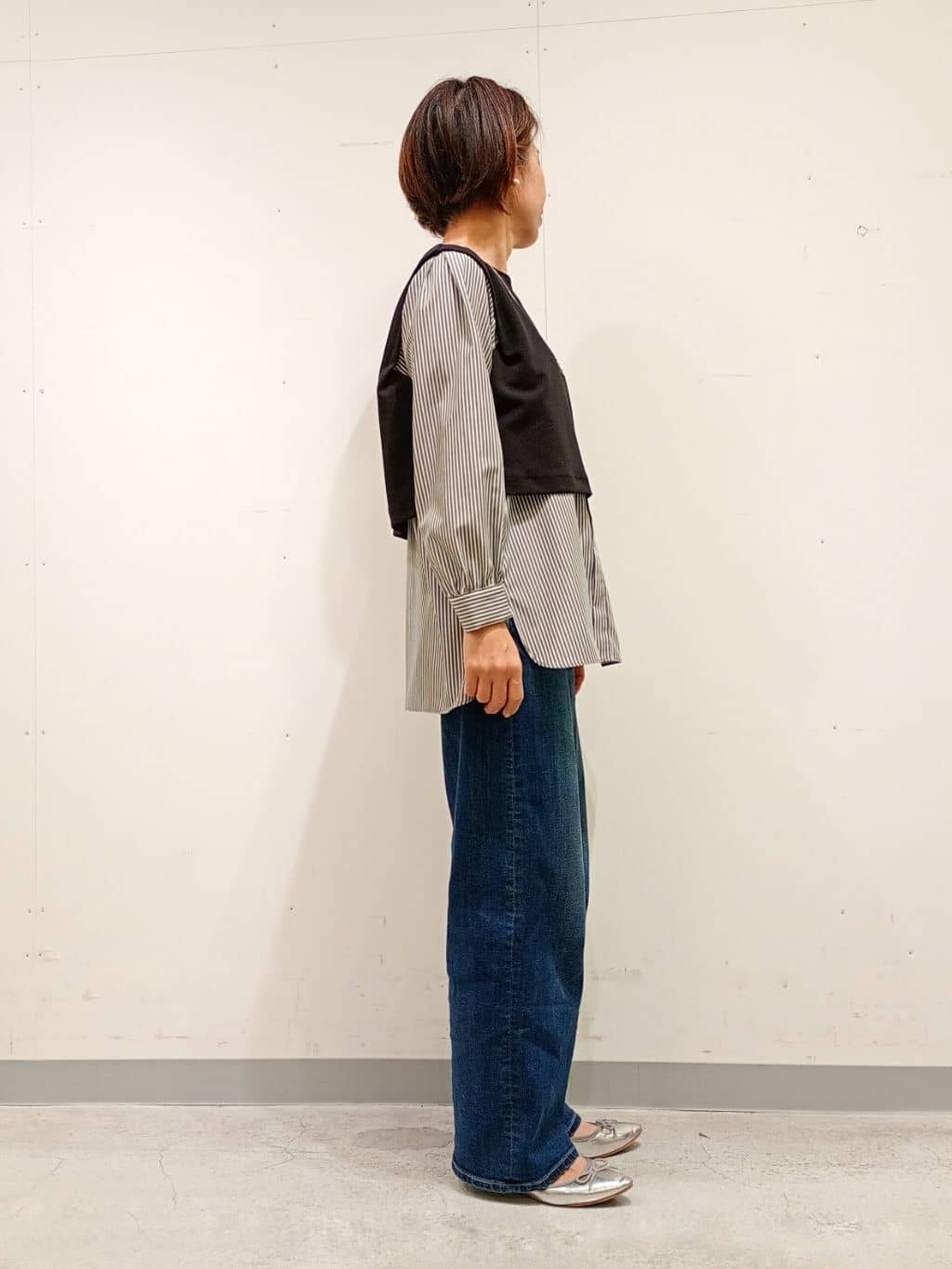 Kさんの「INDIVI｜【洗える／UVケア】レイヤード風デザイントップス」を使ったコーディネート