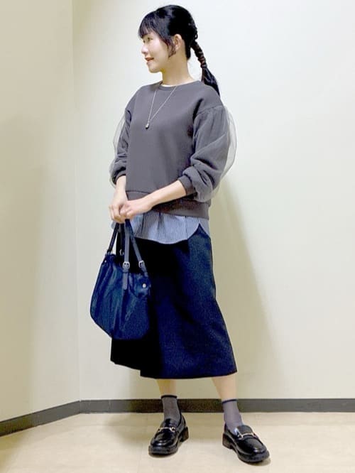  beni_gingerさんの「Reflect｜チュールレイヤードスリーブプルオーバー」を使ったコーディネート