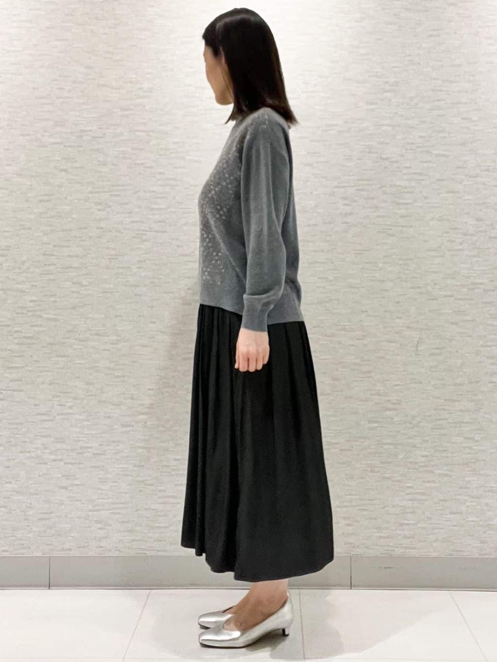 marikoさんの「Reflect｜アーガイル柄ハイネックニット」を使ったコーディネート
