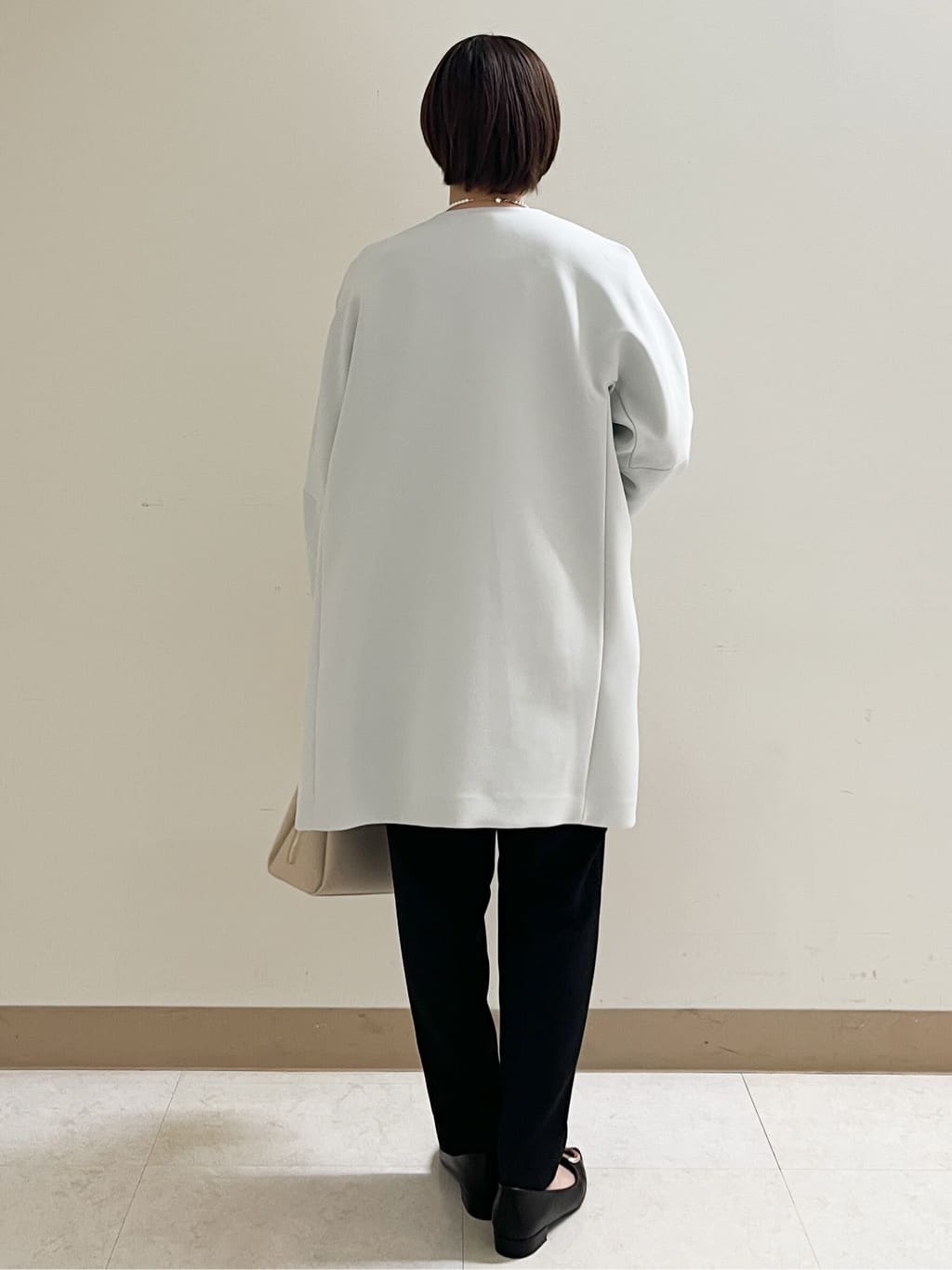あかねさんの「OPAQUE.CLIP｜《通勤／セットアップ対応》 Vネックジャケット／ダブルクロス【洗濯機OK】」を使ったコーディネート