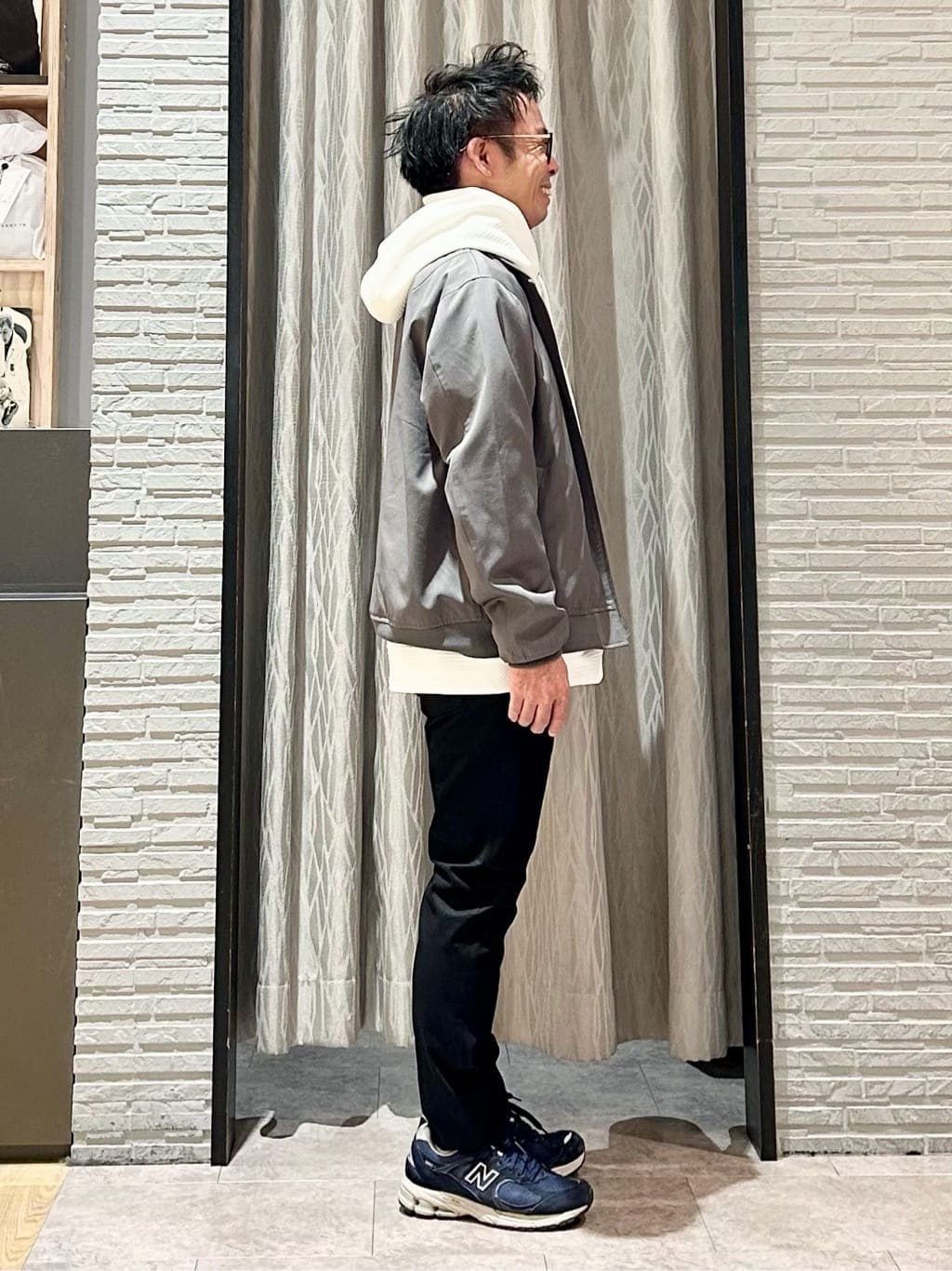 KENJI Iさんの「THE SHOP TK｜FLEX LINE ストレッチリブブルゾン　ストレッチ/防シワ/マシンウォッシャブル/セットアップ可」を使ったコーディネート