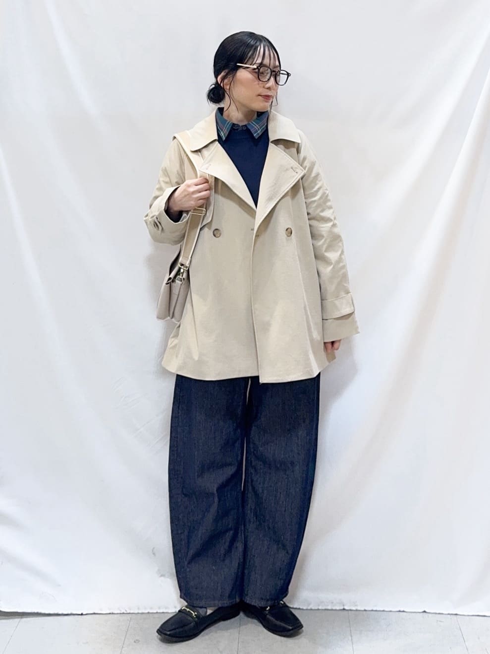 𝐇𝐢𝐫𝐨𝐦𝐢さんの「SHOO･LA･RUE｜【S-LL/洗濯機可/体型カバー】大人世代も取り入れやすい スウェットライクニット」を使ったコーディネート