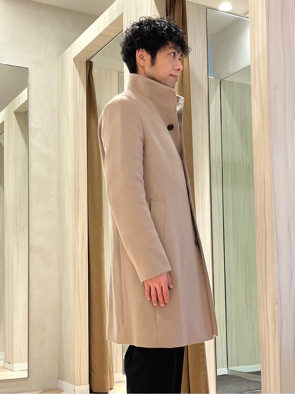URAさんの「TAKEO KIKUCHI｜畦編みチェック プルオーバーニット」を使ったコーディネート