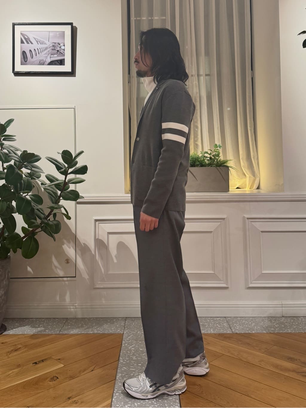 kawarataniさんの「DRESSTERIOR｜【ウォッシャブル】スプリング ニットジャケット」を使ったコーディネート