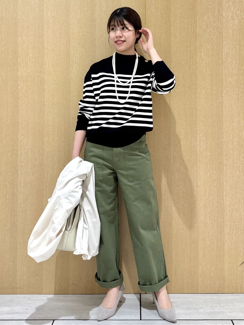 nanaさんの「UNTITLED｜【洗える】ミラノリブニット」を使ったコーディネート