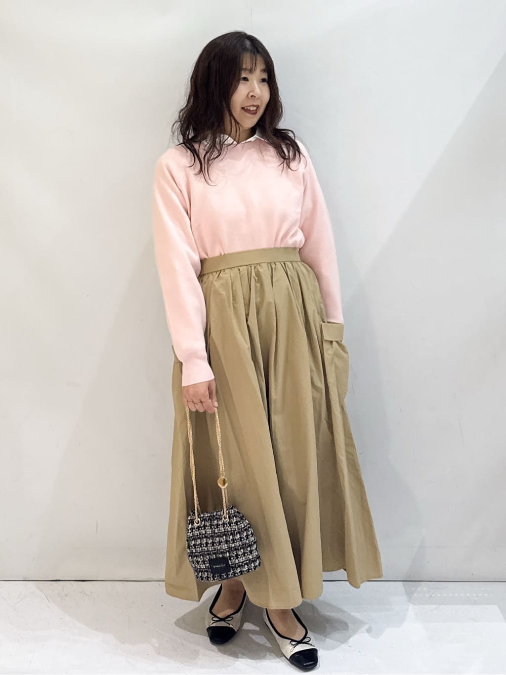 nakkoさんの「OPAQUE.CLIP｜スウェットライクニット【洗濯機OK】」を使ったコーディネート