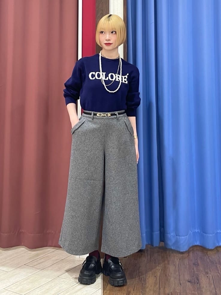 るるさんの「SHOO･LA･RUE｜【洗濯機可/S-LL】もちもちタッチ スウェットライクロゴニット」を使ったコーディネート