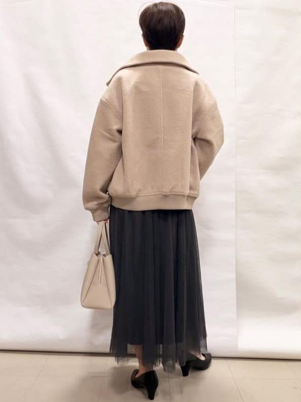 なっちゃんさんの「SHOO･LA･RUE｜【S-LL】軽くてふんわりあたたかい スライバージャケット」を使ったコーディネート